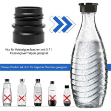 Adattatore per Bottiglia di Vetro per Bottiglia di Vetro Crystal da 0,7 L - Adattatore per Bottiglie di Vetro