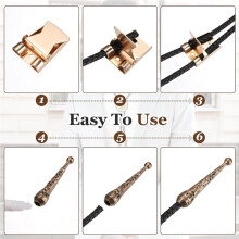 Bolo-Krawatten-Zubehörset, Bolo-Krawatten-Accessoires für die Herstellung Von Western-Halsketten (DIY) A