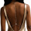 Shimmering Crystal Beaded Back Necklace Body Accessory-Silver 1