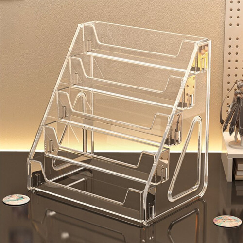 5-Layer CD Rack, Album Display Rack, Transparent Storage Rack for Tapes, Multifunctional Counter Display Rack