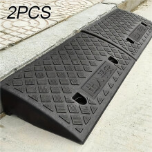 2PC Car Wheelchair Ramp, Portable Threshold Ramp for Pets/Seniors, Durable Mobility Aid for Home Use
