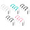 Water Bottle Cap Handle Portable Bottle Carrying Rings-Pink 6