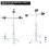 5 Inch Adjustable MiniC-Stand Tripod Multi-Functional Universal Lamp Stand for Live Broadcast Light 6