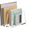 Acrylic Mail Letter File Holder Folder Organizer for Desk, 2 Sections Clear Countertop Small Document Notebook Organizer 2