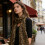 Multiuse Tie Dying Leopard Pattern Silk Scarf Soft-Gray blue 10