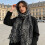 Multiuse Tie Dying Leopard Pattern Silk Scarf Soft-Gray blue 8