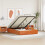 VidaXL vidaXL Ottoman Bed Frame Wax Brown 150 x 200 cm Solid Pine Wood 1