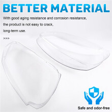 Transparent Housing Front Headlights Lens Shell Lights Cover for 5 MK 5 A5 R32 2005-2009 1Pair