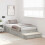 VidaXL vidaXL Storage Bed Frame Concrete Grey 90 cm Engineered Wood 2