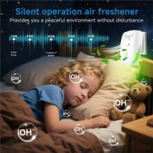Plug in Negative Ion Air Purifier-Two-Speed Adjustment Air Ionizers,for Home,Office,for Smoke,Dust,Pet Smell Eu Plug