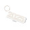 2St Hittebestendige Blank Sleutelhanger DIY Cadeau 2