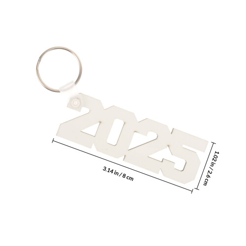 2St Hittebestendige Blank Sleutelhanger DIY Cadeau 1