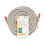 CAT6 Ethernet-kabel, 15m, RJ45, U/UTP, PVC, Grå 3