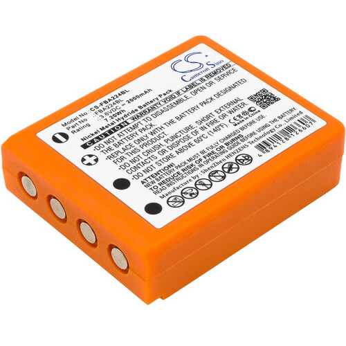 Batterij voor HBC BA223000, Radiomatic Quadrix enz. 2000mAh, 3,6V