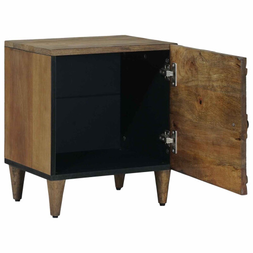 VidaXL vidaXL Bedside Cabinet 2 pcs Brown 40 x 33.5 x 46 cm Solid Mango Wood 1