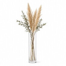 (65cm, Wide Cylinder) Tall Glass Flower Vase Display