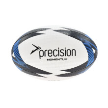 (5, White/Black/Blue) Precision Momentum Rugby Training Ball