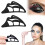 3pcs Eyeshadow Stencil 5 in 1 Silicone Eyeshadow Tool Reusable Eye Makeup Aid Stencils Eye Makeup Aid 3