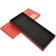 1Calligraphy Brush Storage Container Rood Papier Elegant En Stevig