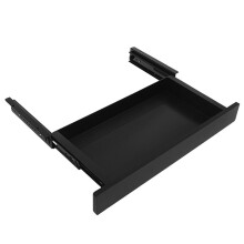 20 Inch Under Desk Pull-Out Drawer Organizer Sliding Metal Below Office Table Stationery Storage Box Accessories B