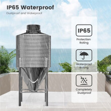 Sensor de Nivel de Líquido Inteligente Tuya WiFi Inalámbrico para Tanques de Agua/Aceite Alarmas y Monitoreo Remoto Mediante App Enchufe Europeo