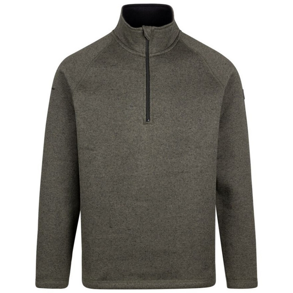 Trespass (Xs, Dark Vine) Mens Corsham Marl Half Zip Fleece Top