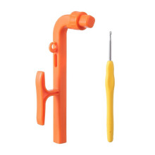 Crochet Helper for Beginners, 3 in 1 Magic Rings Tool,Yarn Tension Regulator and Guide,Helper for Crocheters&Knitters B