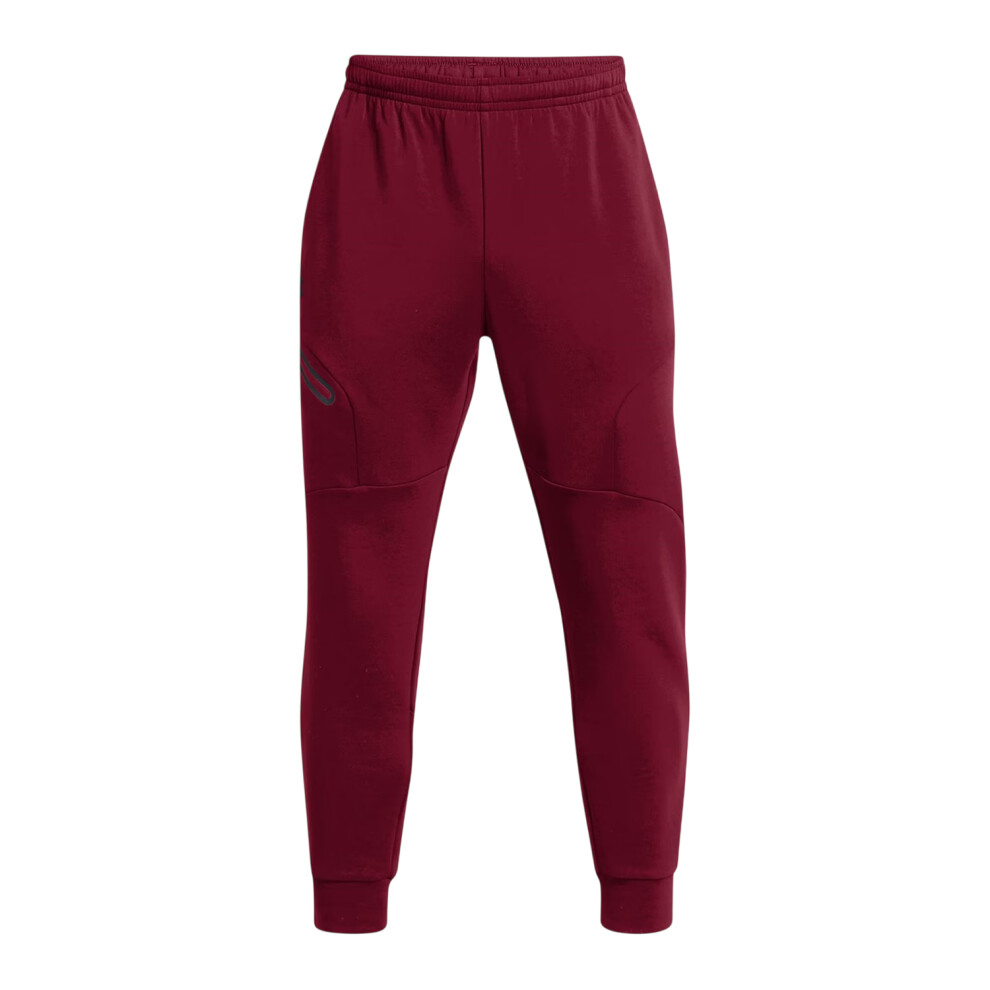 Under Armour (S R, Red) Mens Unstoppable Fleece Slim Joggers
