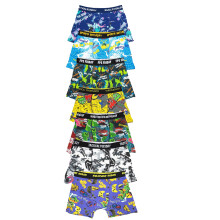 (13-14 Years, Multicoloured) Floso Boys Gamer Days of the Week Cotton Blend Boxer Shorts (Pack of 7)
