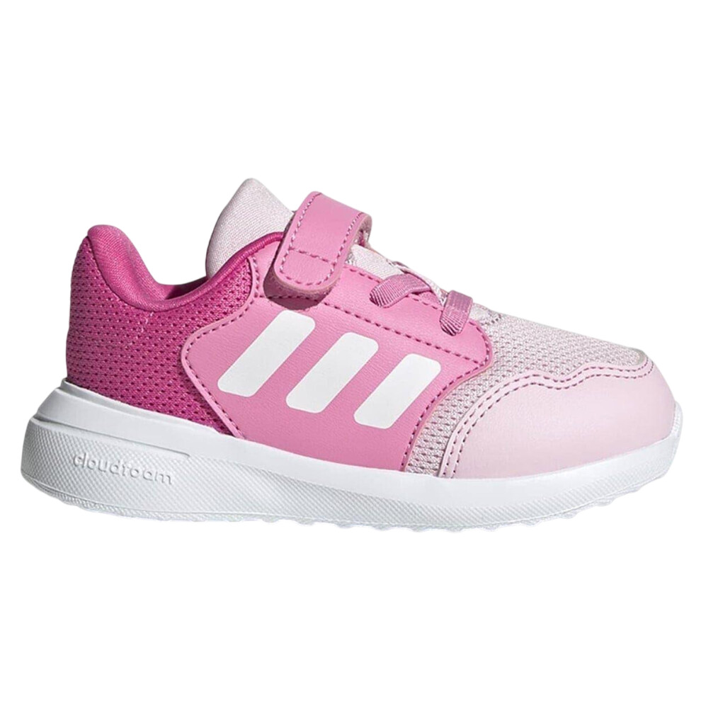 Adidas (3 Uk Child, Pink) Childrens/Kids Tensaur Run Cloudfoam Trainers