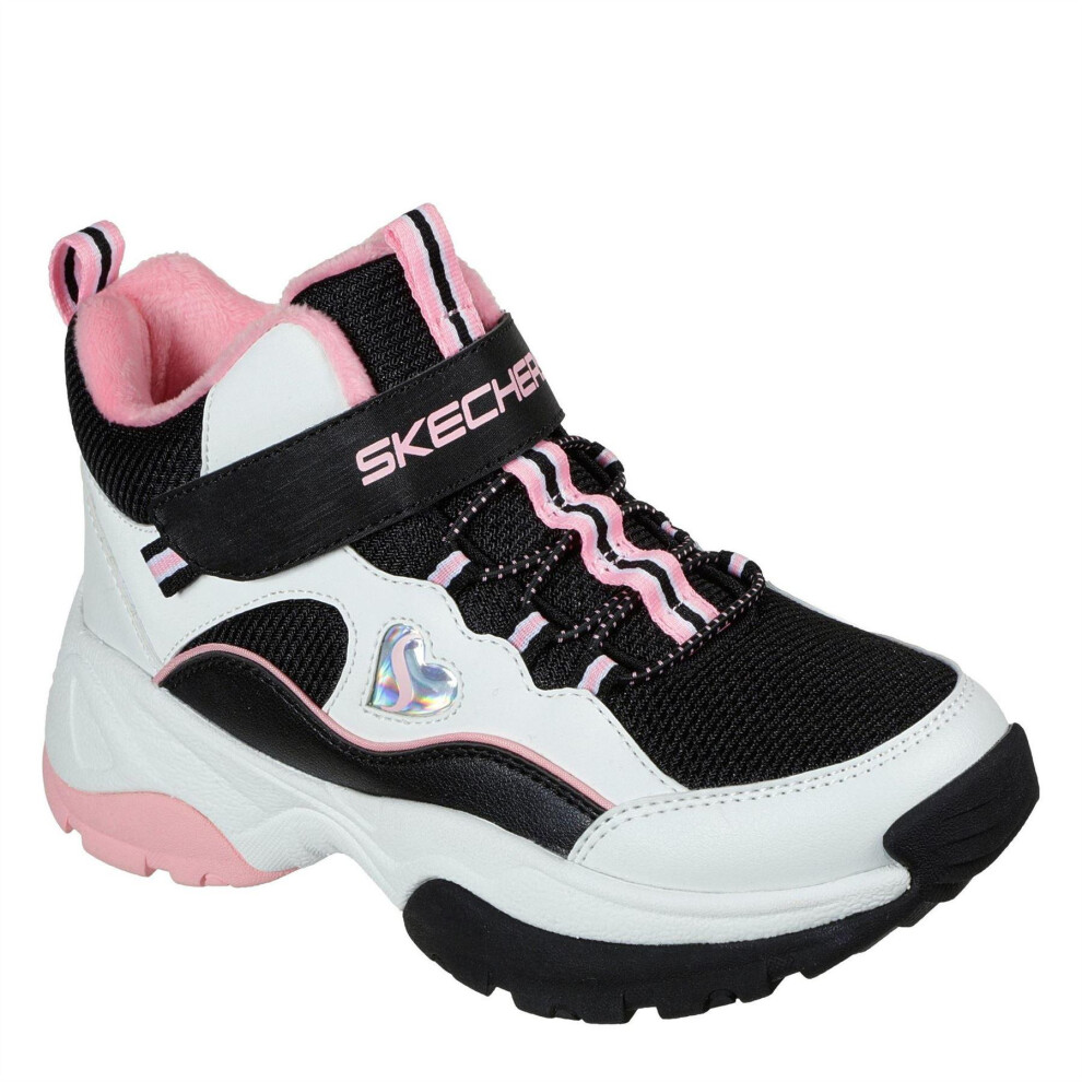 Skechers (12 Uk Child, Pink) Childrens/Kids Kozmiks1 High Top Trainers
