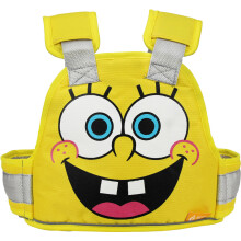 (Yellow Smiley)Electric Motorcycle Child Harness With Cartoon Print For Safe Experience Riding