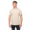 FCUK (L, Stone) FCUK Mens Stack T-Shirt 1