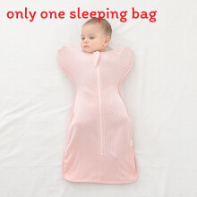 (Pink,S)Bolsa de dormir para bebê com estilo apertado e cor sólida para descanso confortável