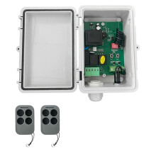 Placa de Controle de Persiana de Enrolar com Motor Tubular AC220V + 2 Controles Remotos para Abridor de Controle Remoto de Porta de Garagem