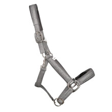 (Cob, Steel Grey) Hy Mermaid Shimmer Horse Headcollar and Leadrope