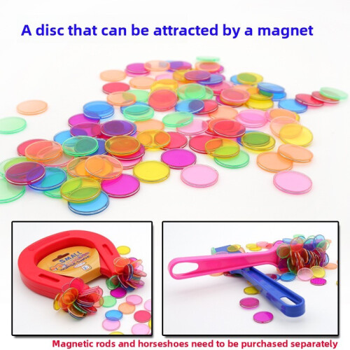 (Yellow（100pcs）)Dischi Magnetici Scienza Giocattoli per Bambini Educativi e Brain Boosting Giochi 1