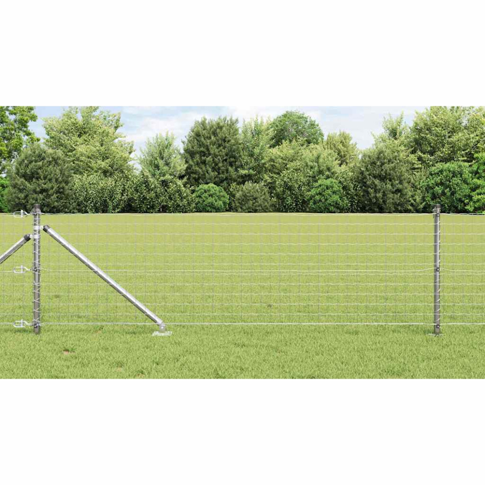 Vidaxl Welded Wire Fence With Spikes 10 X 0.6 M (W X H)