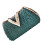 Luxueux sac de soirée en strass offrant une forme-Vert 1