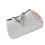 Sac de soirée ovale élégant avec embellissements en-Argent 1
