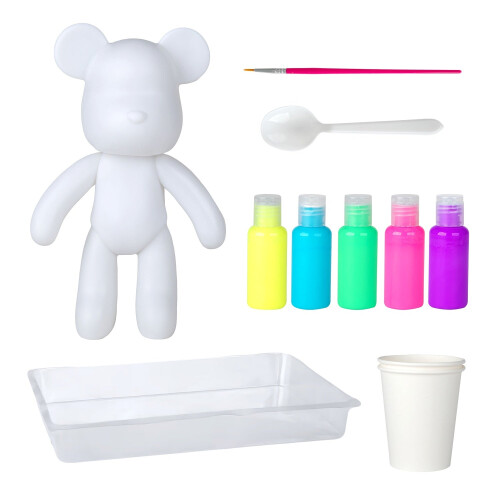 Kit per colata Marble Bear con colori e strumenti 1