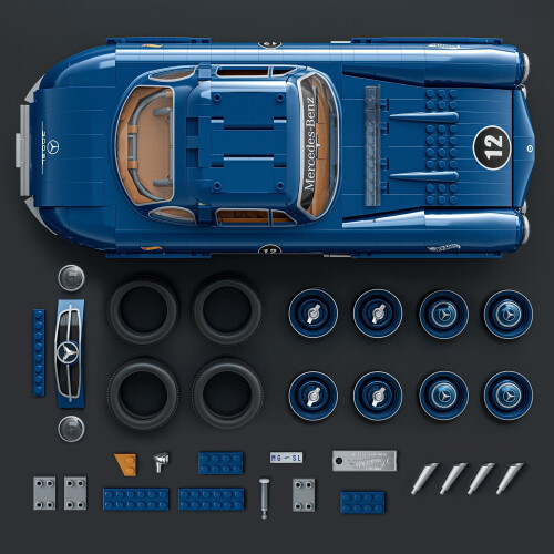 Kit modello Mercedes-Benz 300 SL, scala 1:12, 1600 pezzi 2