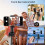 Versatile Wireless Camera Remote Control with Zoom, Front/Rear  for  & Android, Ideal for TikTok & Video 4