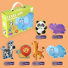 (Animal World)Dinosaur World Puzzle Collection For Kids With Storage Bag Stem Gift Preschool