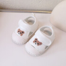 (White,15)Baby Sommer Sandalen mit weicher Sohle für Kleinkind Jungen Mädchen Spaß Cartoon Design