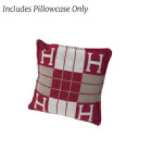 (Red Pillowcase)Wolle Kaschmir Plaid Überwurf Decke Kissen Sofa Büro Nap Camping Farbe Flugzeug