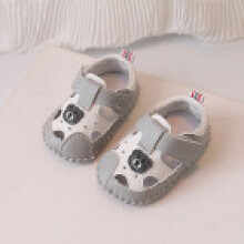 (Gray,15)Chaussures été bébé avec semelle souple et fermeture mode crochet