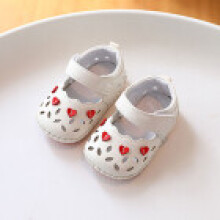 (White,13)Scarpe principessa bambina con materiale sintetico leggero per clima caldo