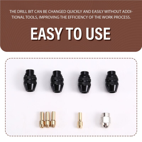 Keyless Rotary Tool Chuck Quick Change Keyless Chuck Replacement for  4486 Rotary Tools 3000 4000 7700 8200 1