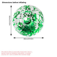 (Green 60cm)Pvc Inflatable Beach Ball For Kids Water Sports And Summer Entertainment Beach